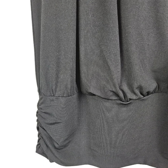 White House Black Market Black Halter Top Blouse Sleeveless Size X Small WHBM XS - Picture 6 of 9